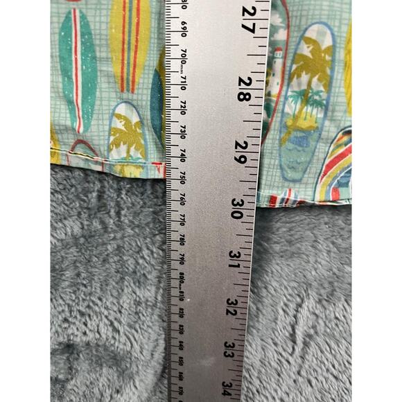 Charleston Threads Hawaiian Shirt Medium Surfboard Print Short Sleeve Excellent - Picture 9 of 11